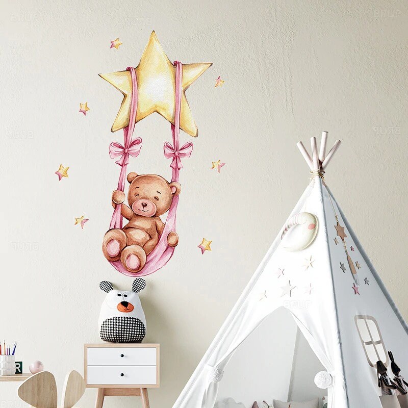 Baby Room Stickers Children's Wall Stickers Animal Etsy UK