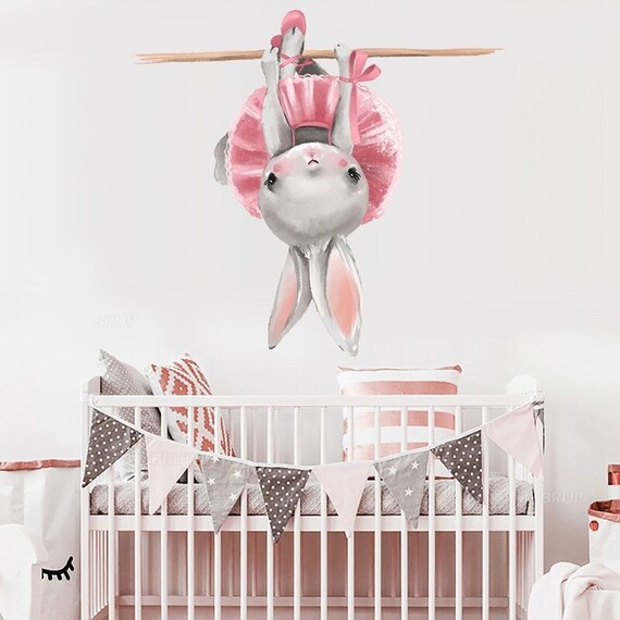Baby Room Stickers Children S Wall Stickers Rabbit Etsy Australia