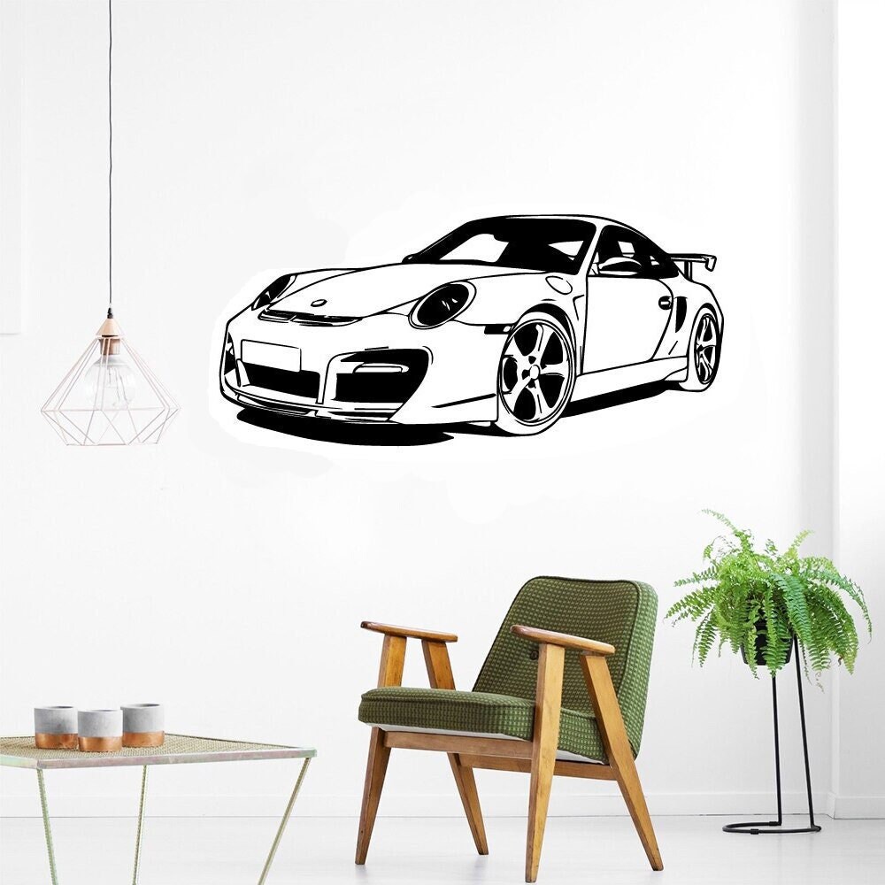 Stickers Chambre Garçon, Stickers Muraux Enfants, Autocollant Voiture