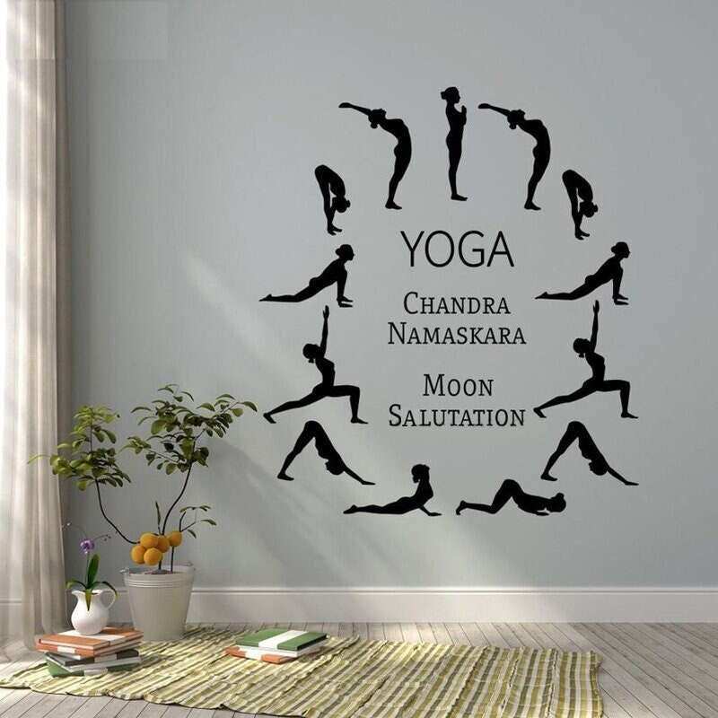 Stickers Muraux, Mandala Mural, Home Decor, Décoration d'intérieur, Murale, Sticker Yoga, Méditation