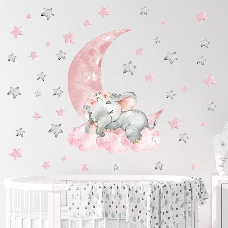 Stickers Chambre Bébé, Stickers Muraux Enfants, Autocollant Animaux, Ours