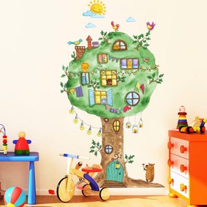 Kit de Stickers Enfants sur le Thème Campagne et Nature pour Décoration  Murale