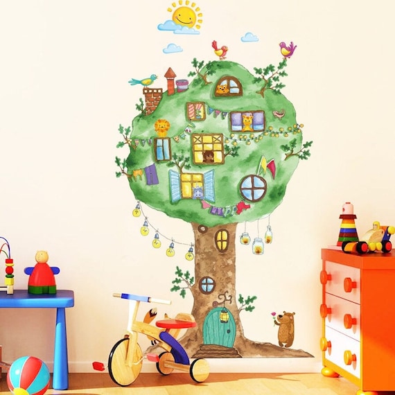 Stickers Chambre Bebe Stickers Muraux Enfants Autocollant Etsy