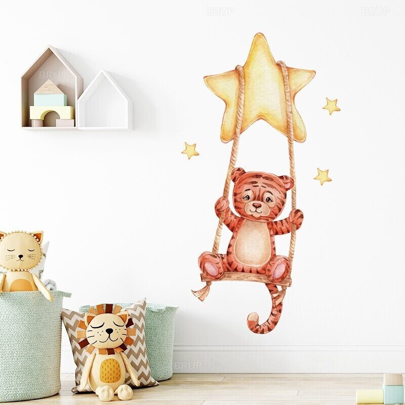 Baby Room Stickers Children's Wall Stickers Animal Etsy UK