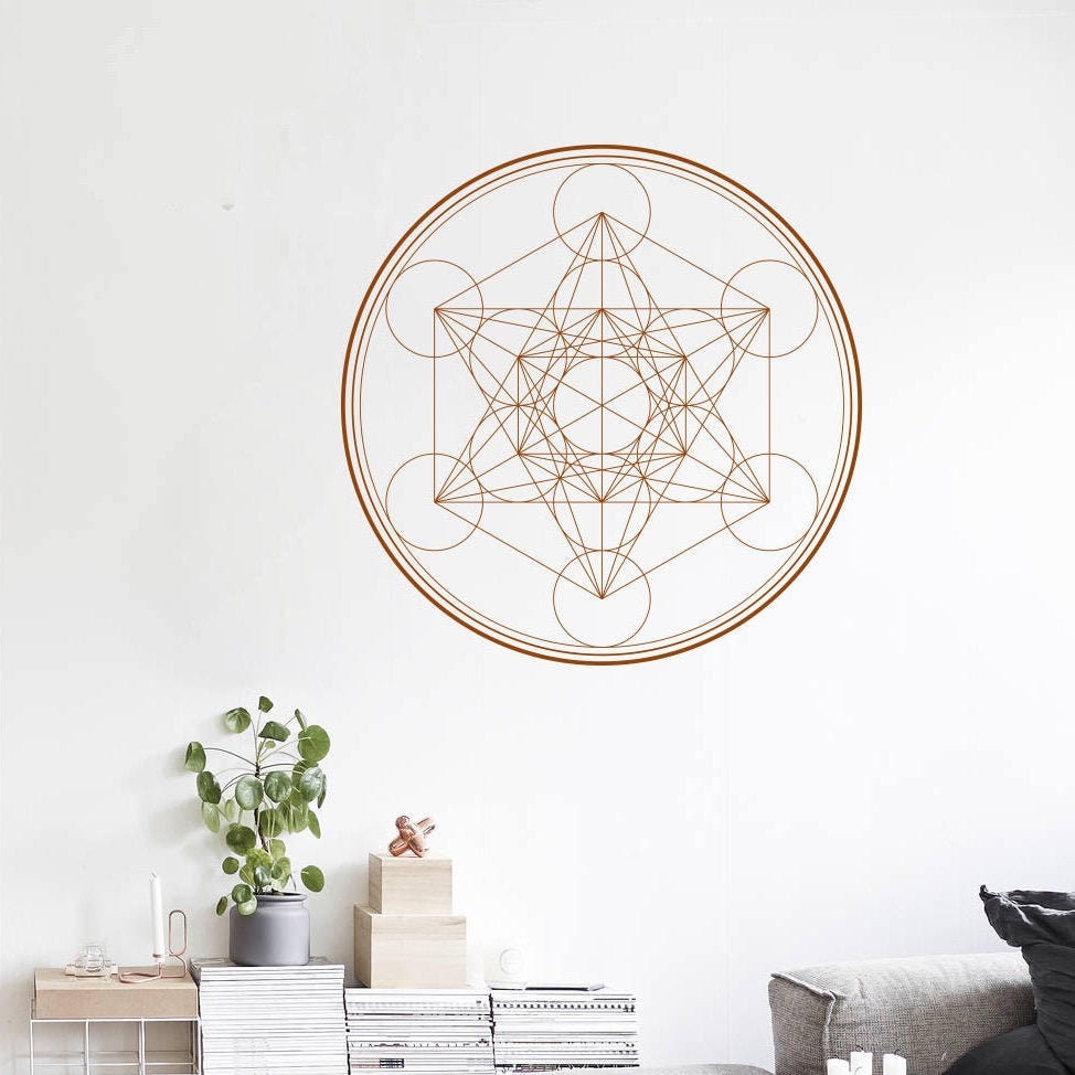 stickers Muraux, Mandala Mural, Home Decor, Décoration d'intérieur, Murale, Metatron