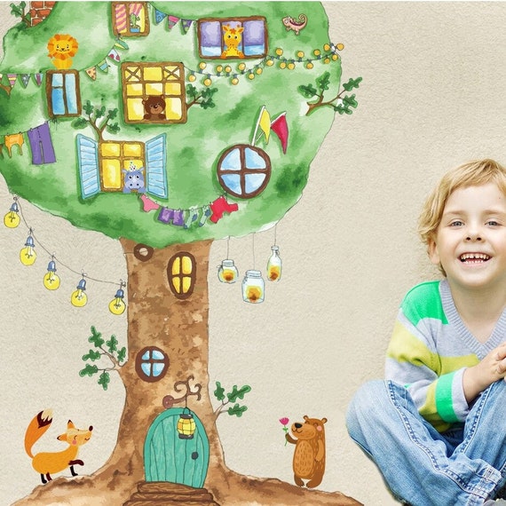 Stickers Chambre Bebe Stickers Muraux Enfants Autocollant Etsy