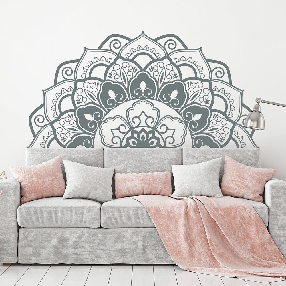 stickers Muraux, Mandala Mural, Home Decor, Décoration d'intérieur, Murale, Demi Mandala