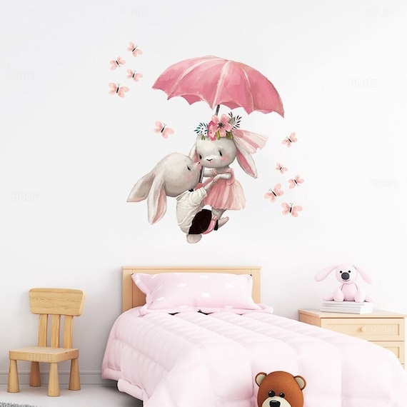 Baby Room Stickers Children S Wall Stickers Rabbit Etsy Australia