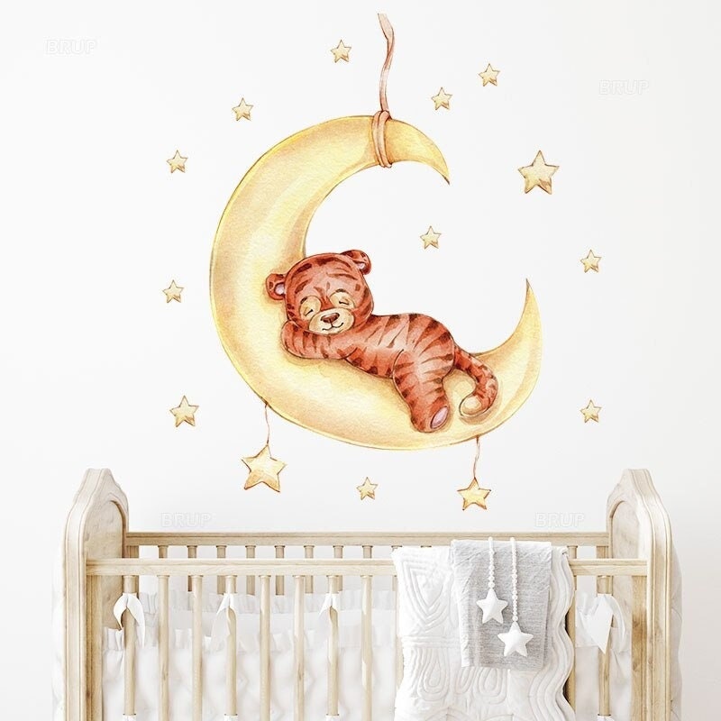 Baby Room Stickers Children's Wall Stickers Animal Etsy UK