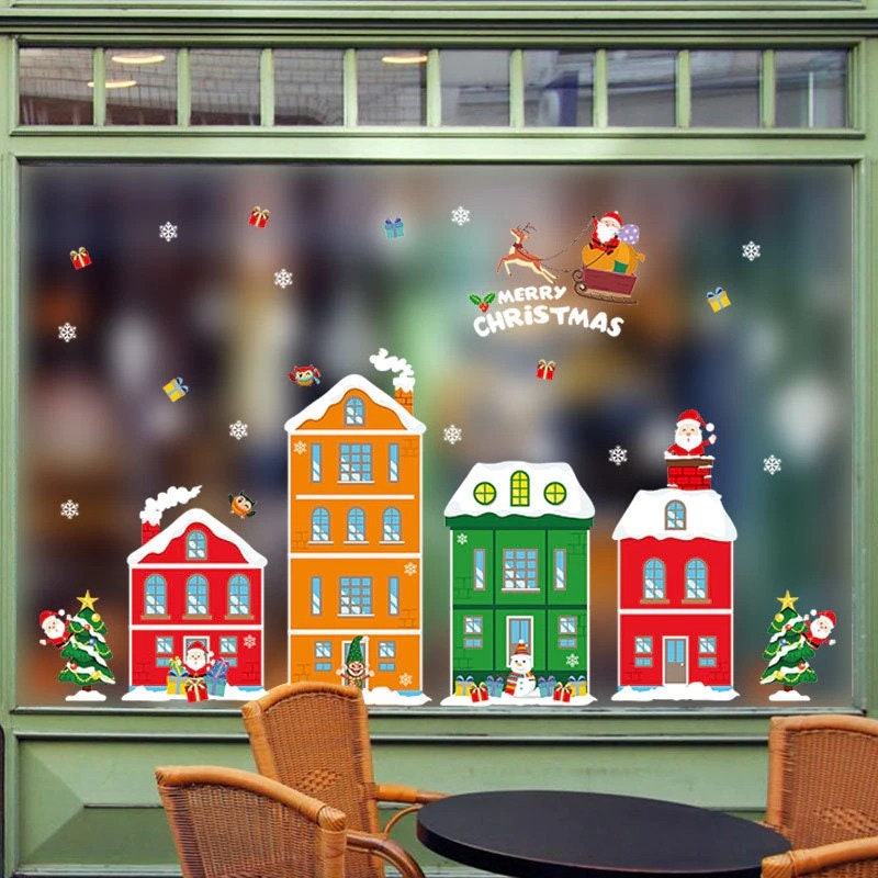 Christmas Window Stickers Christmas Stickers Children's - Etsy UK