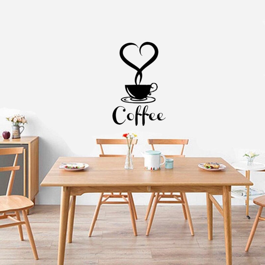 TOARTI Kaffee Wandaufkleber Mit Spruch – „Energie = Mike × Kaffee²“, 30x98 Cm