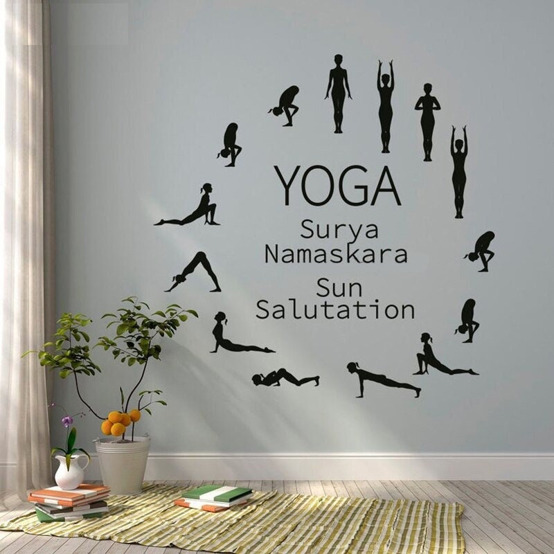 Stickers Muraux, Mandala Mural, Home Decor, Décoration d'intérieur, Murale, Sticker Yoga, Méditation