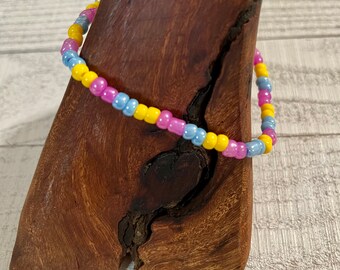 Pansexual Pride Bracelet Pan Pink Yellow Blue