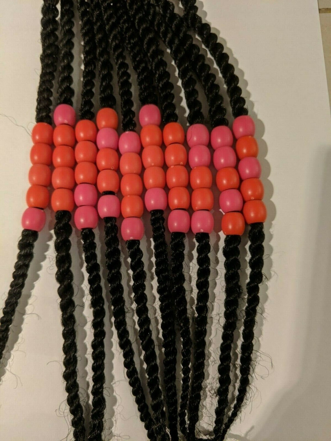 Assortment of Multicoloured Large African Beads for Hair or Etsy