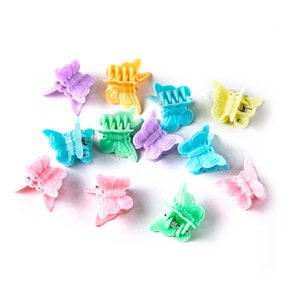 Multi Coloured Pack of Butterfly Claw jaw Hair Clips accessories 16 mm 18 mm pack of 20 image 5