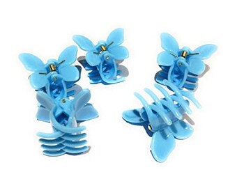 5 Large Colourful Butterfly Hair Claw Clip Clamp Acrylic Hair Styling Accessories Ponytail Holder Crab Jaw for Women and Girls 4.5cmx3.5x2.5