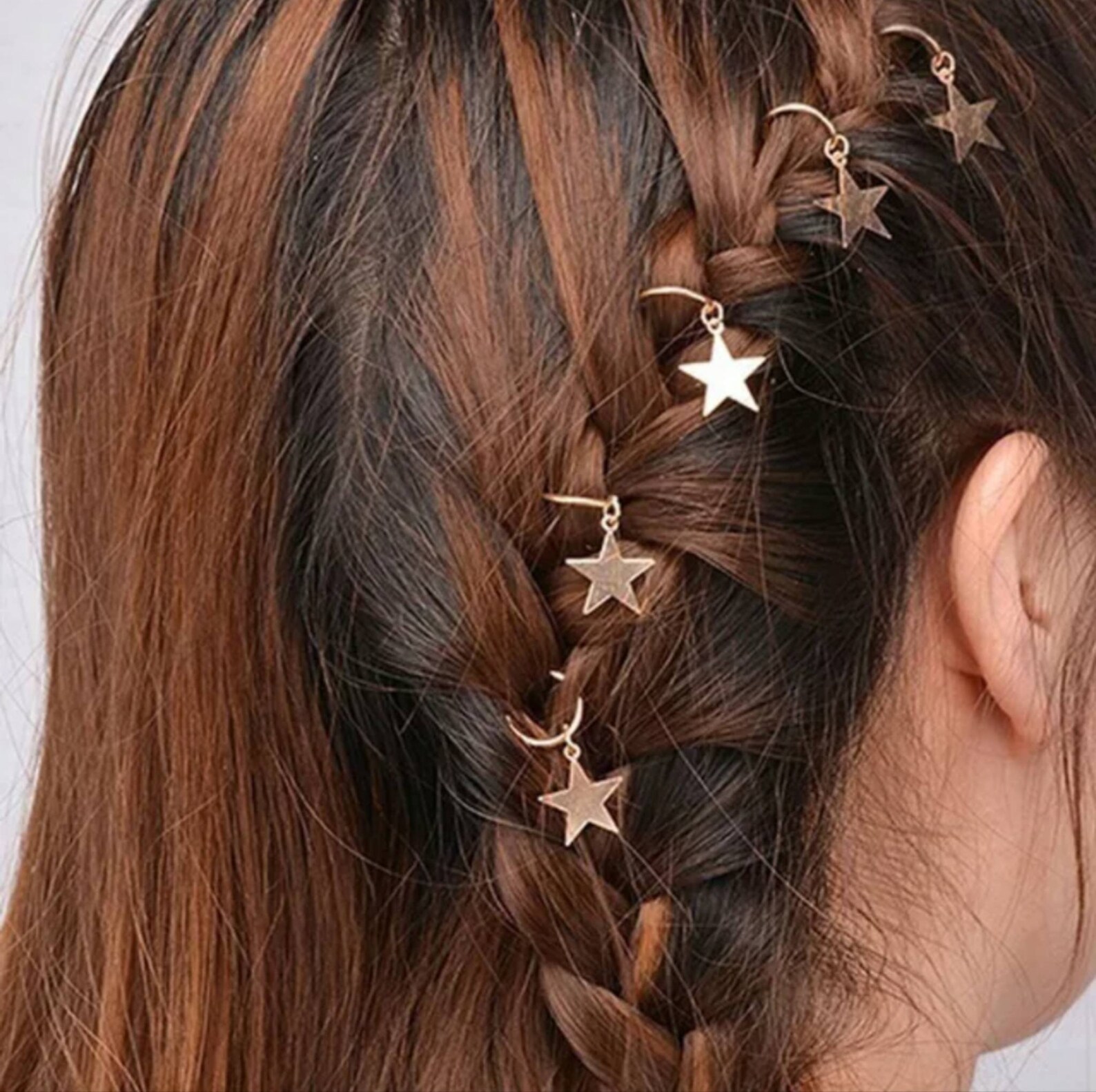 Hair Rings Braiding Loop Hair Accessories Loc Jewellery Gold Etsy