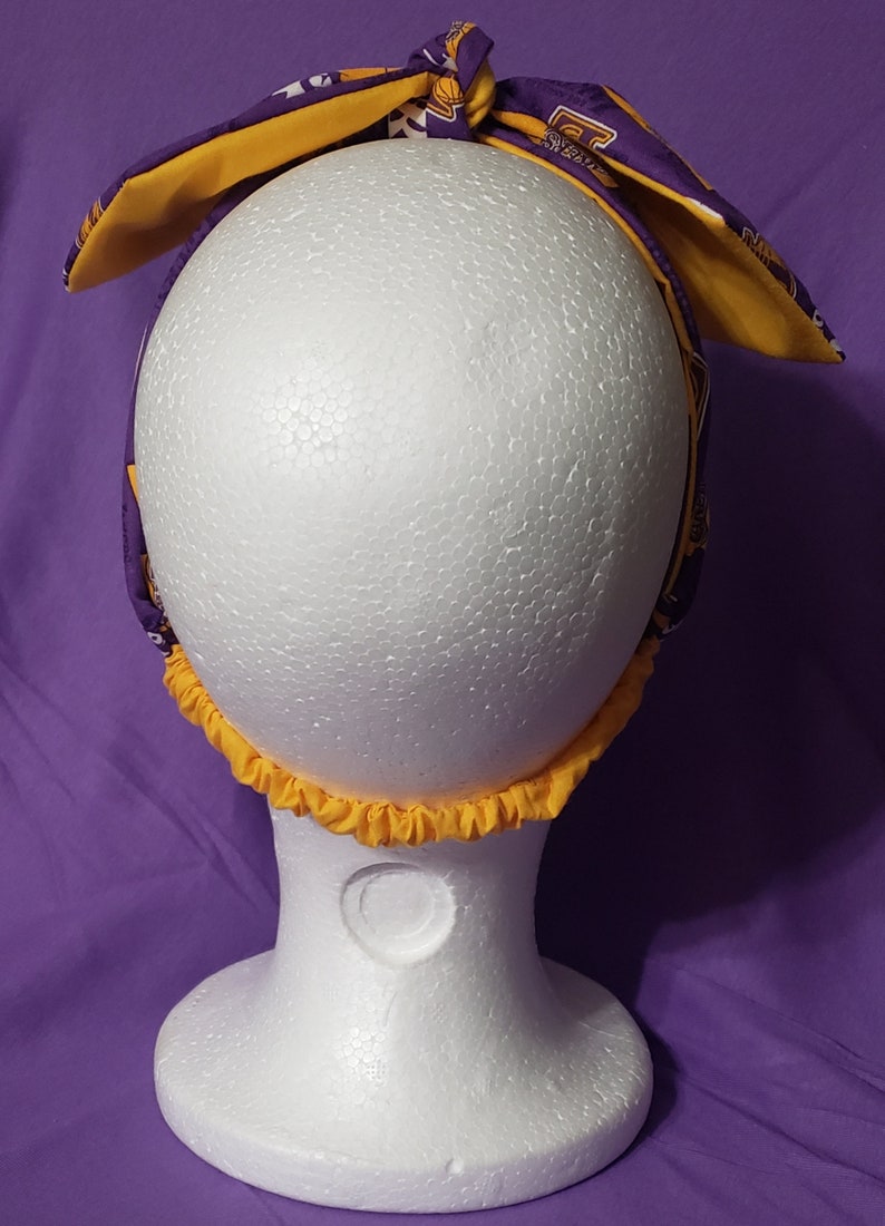 Lakers Headband/ Lakers Headwraps/Adjustable Headband/22 ...