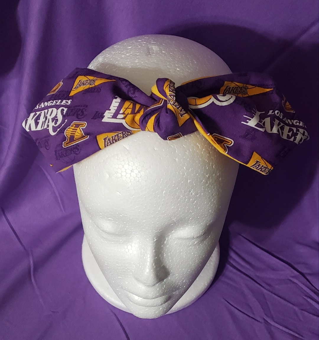 Lakers Adjustable Headband Etsy