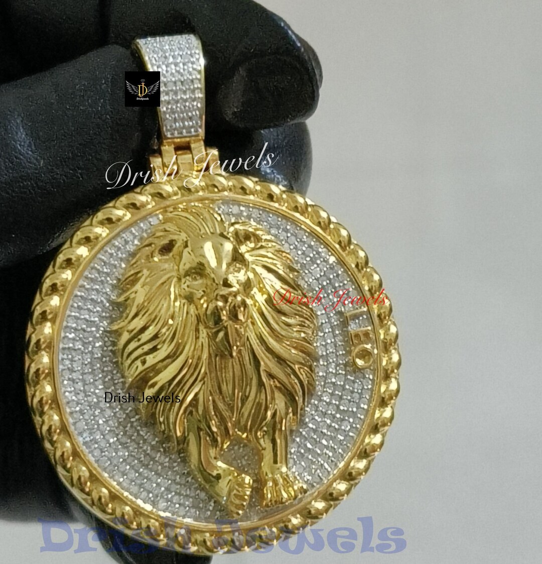 Zodiac Astrological Symbol Sign Leo Lion Horoscope 1.00 Ct. GENUINE