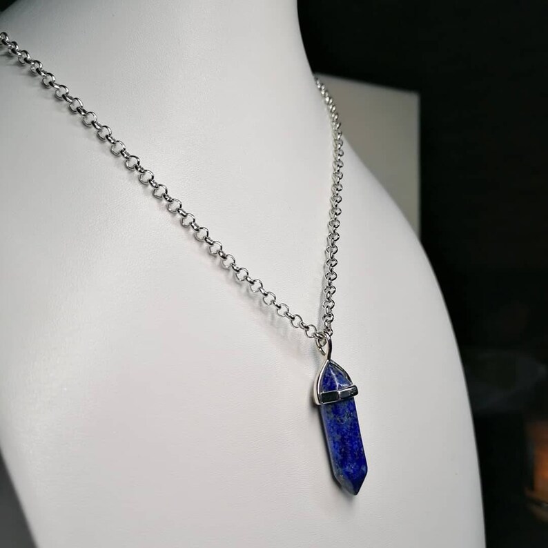 Pendentif en pierre précieuse naturelle en obsidienne charme feng shui pour l