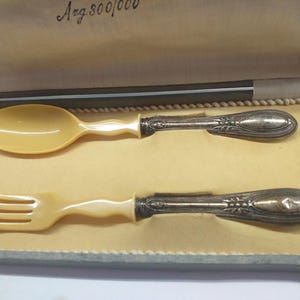 希少品！19世紀 オーストリアハンガリー帝国 銀食器スプーン 