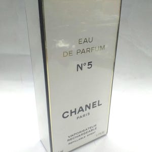 Perfume de mujer Chanel N5 EDP 50 ml Recargable Estuche Negro! Spray, auténtico vintage, Francia, original, nuevo, Rarissimo, en blíster, sellado. imagen 5