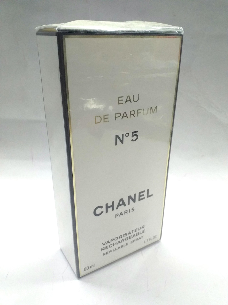 Perfume de mujer Chanel N5 EDP 50 ml Recargable Estuche Negro! Spray, auténtico vintage, Francia, original, nuevo, Rarissimo, en blíster, sellado. imagen 5