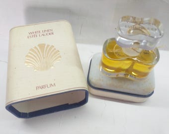 White Linen Parfum 15 ml Extrait Splash Estee Lauder, Vintage, scatola, Francia, Originale autentico fresco, Non usato, rarita', lux gift.