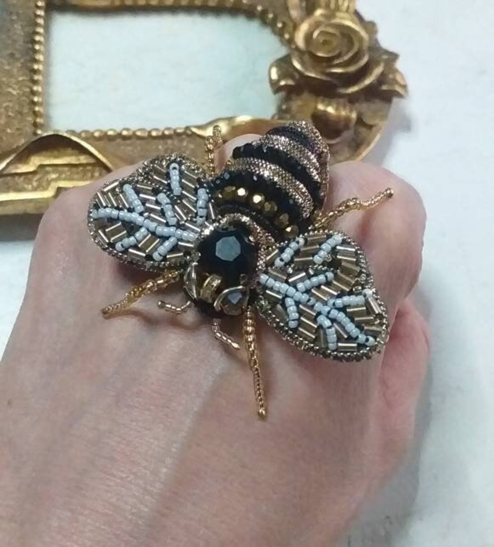 Serie di insetti Spilla Donne Delicate piccole api Spille Cristallo Strass Pin Spilla Gioielli Regali per ragazza | IT