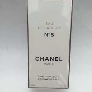 Chanel N5 EDP 50 ml spray with black case Recharge, Refill, new sealed,profumo donna, raro Vintage, fuori produzione, originale France.