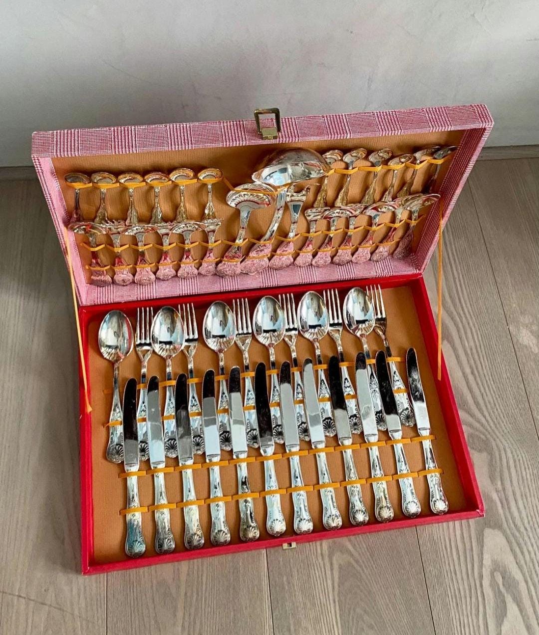 Vintage flatware set 12 - Etsy 日本