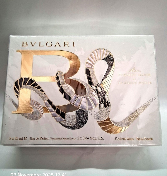 BVLGARI Mon Jasmin Noir 25ml x 2 セット Bulgari Mon Jasmin Noir EDP 25 Ml + Jasmin Noir 25 Ml EDP, Vintage