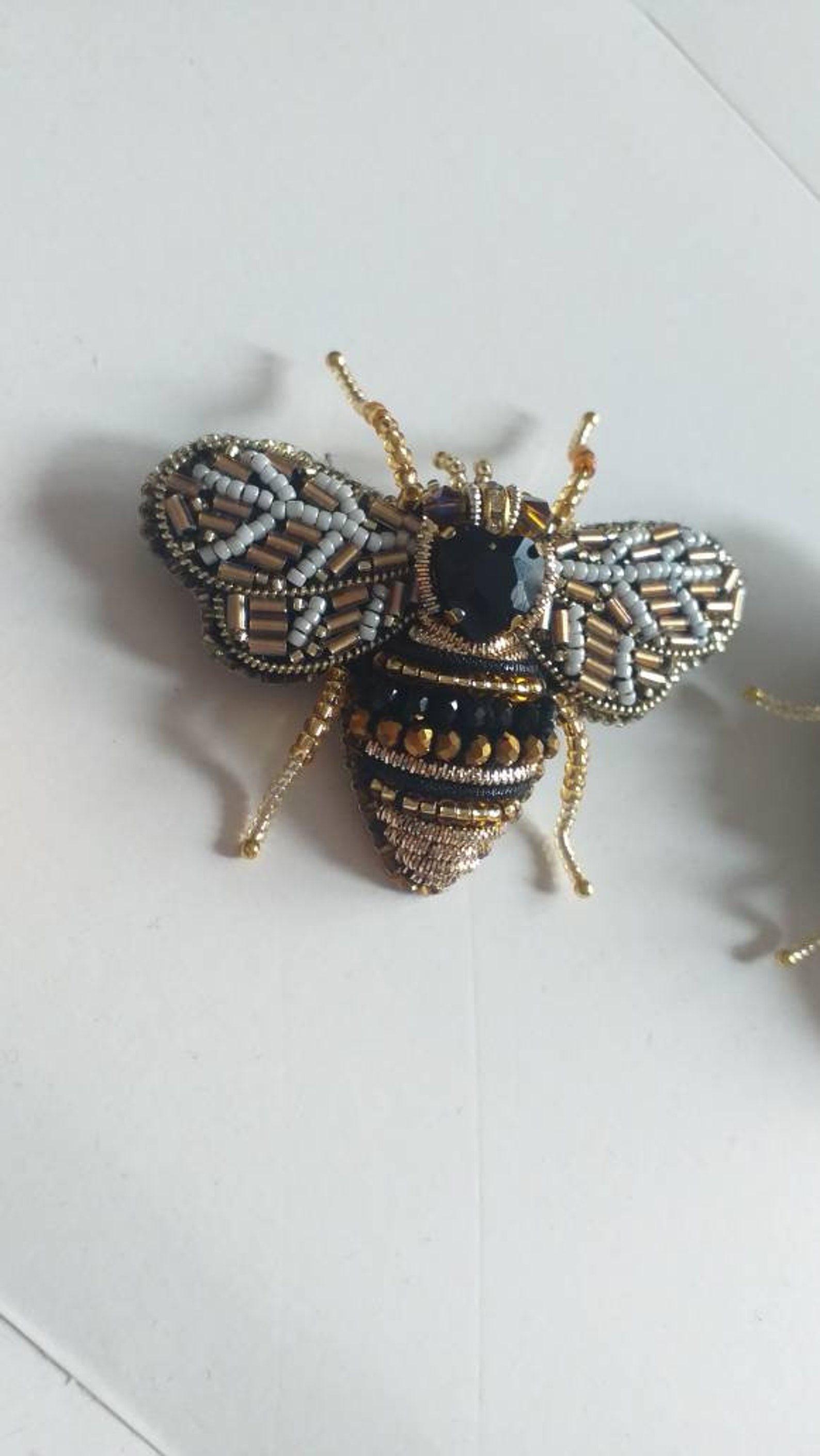 Spilla A Forma Di Ape Vintage - Spilla A Forma Di Insetto - Foto 8
