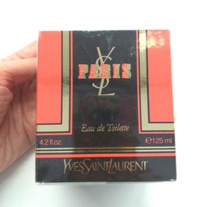 PARIS YSL 125 ml EDT Splash, France, da donna, nuovo, sigillato, Vintage anni 90', original scent, new fresh, autentico, Rarissimo.
