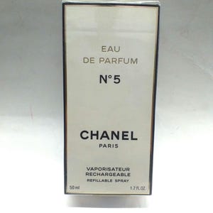 Profumo donna Chanel N5 EDP 50 ml Refill Rechargeable Black Case! Spray, vero Vintage, France, original, new, Rarissimo, in blister, Sealed.