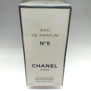 Perfume de mujer Chanel N5 EDP 50 ml Recargable Estuche Negro! Spray, auténtico vintage, Francia, original, nuevo, Rarissimo, en blíster, sellado. imagen 2