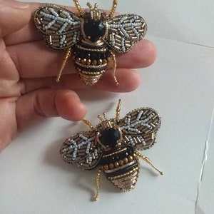 Gleamart Spilla Ape Con Cristalli - Spilla Insetto A Forma Di Ape In Lega E Strass - Accessorio Per Donna - 3