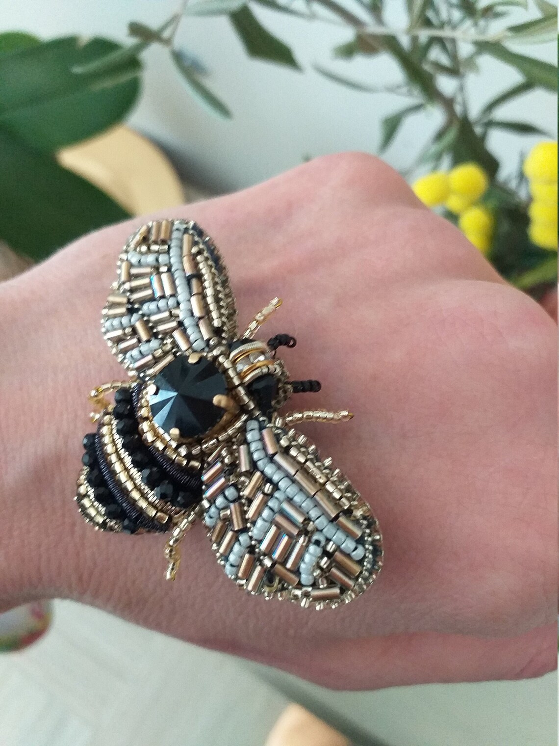 Spilla A Forma Di Ape Vintage - Spilla A Forma Di Insetto - Foto 9