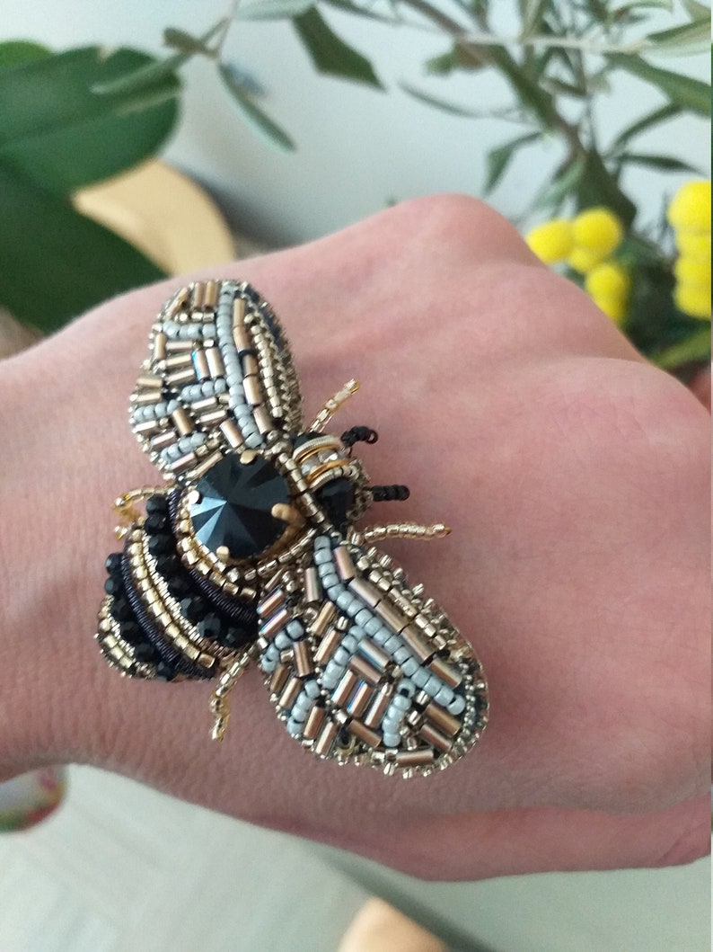 Spilla A Forma Di Ape Vintage - Spilla A Forma Di Insetto - Foto 3