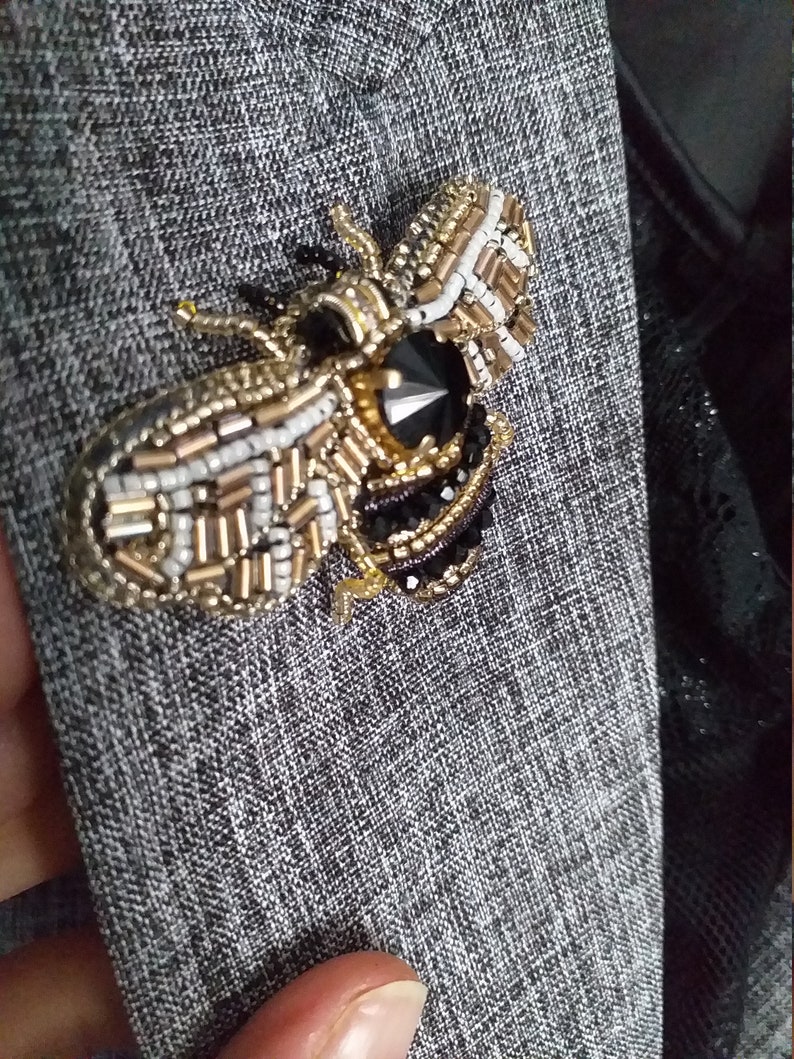 Spilla A Forma Di Ape Vintage - Spilla A Forma Di Insetto - Foto 2