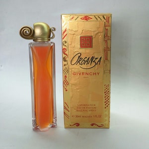 Organza Givenchy EDP 30 ml Spray Vintage 90's para mujer, con caja, fabricado en Francia, original, nuevo, perfume de fórmula antigua, fresco y nuevo.