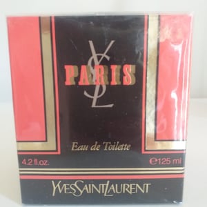 Paris YSL 125 ml EDT Splash, France, da donna, nuovo, sigillato, Vinatge anni 90&#39;, original scent, new fresh, autentico, Rarissimo.