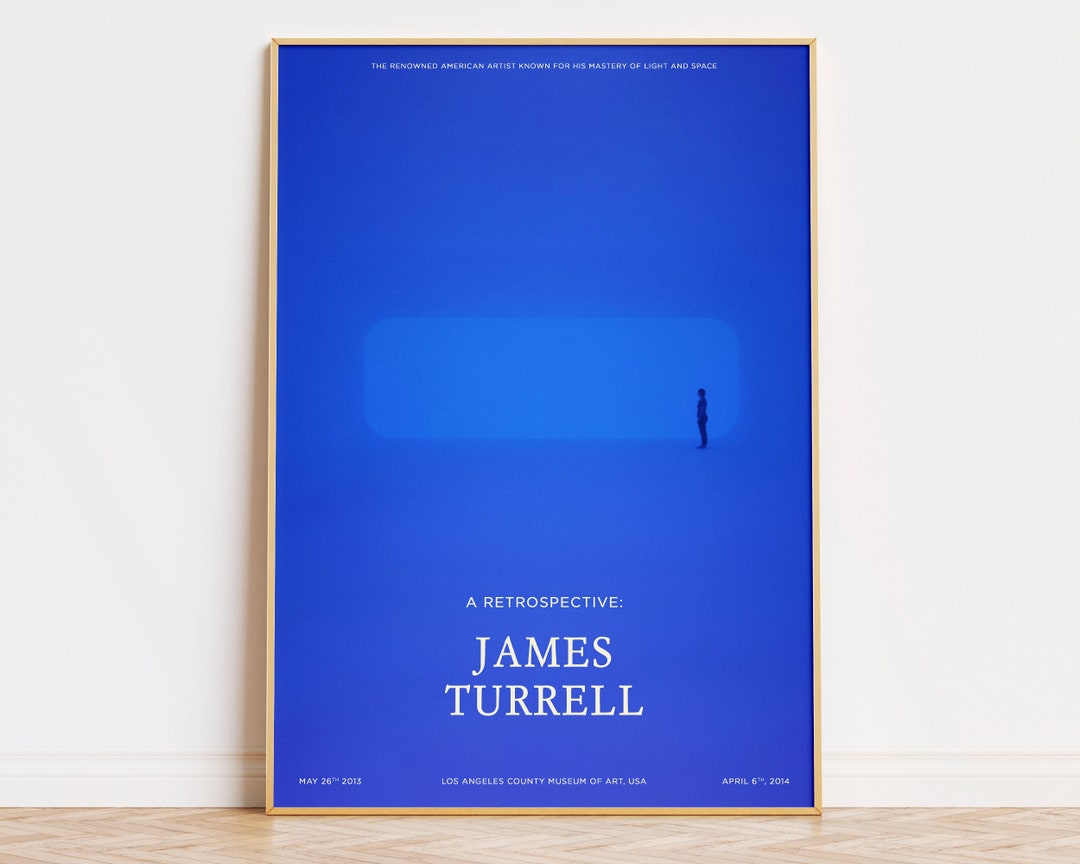 James Turrell Blue Breathing Light Poster Modern Art Etsy