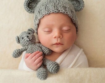 Kostüm-Häkelkostüm Neugeborenen Set Fotoshooting Fotografie Strick Mütze_Baby 
