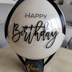 Bobo Ballon /Geschenk / Happy Birthday / Geburtstag / Taufe / Hochzeit / Baby / Geburt /personalisiert / Geschenk