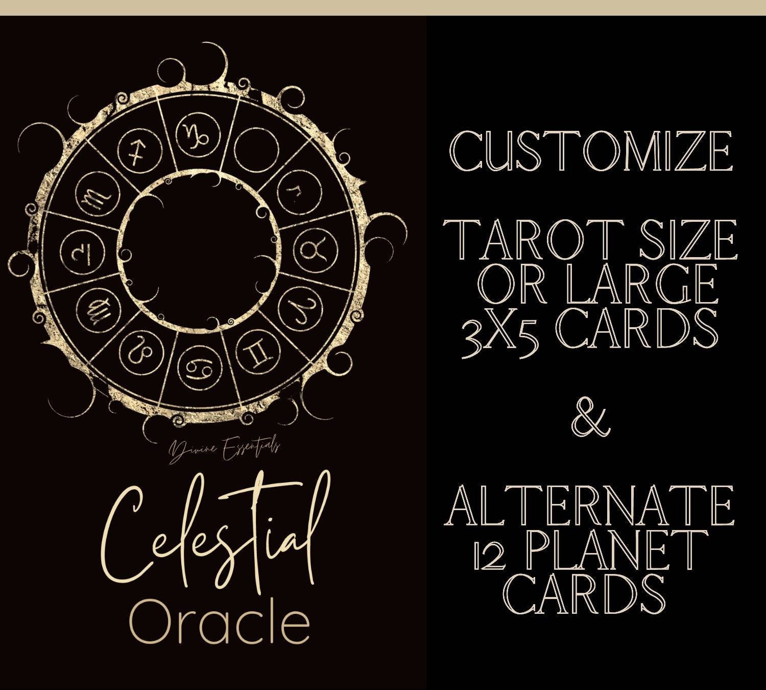 Celestial Oracle 3x5 Cards Astrology Oracle Deck Astrology | Etsy