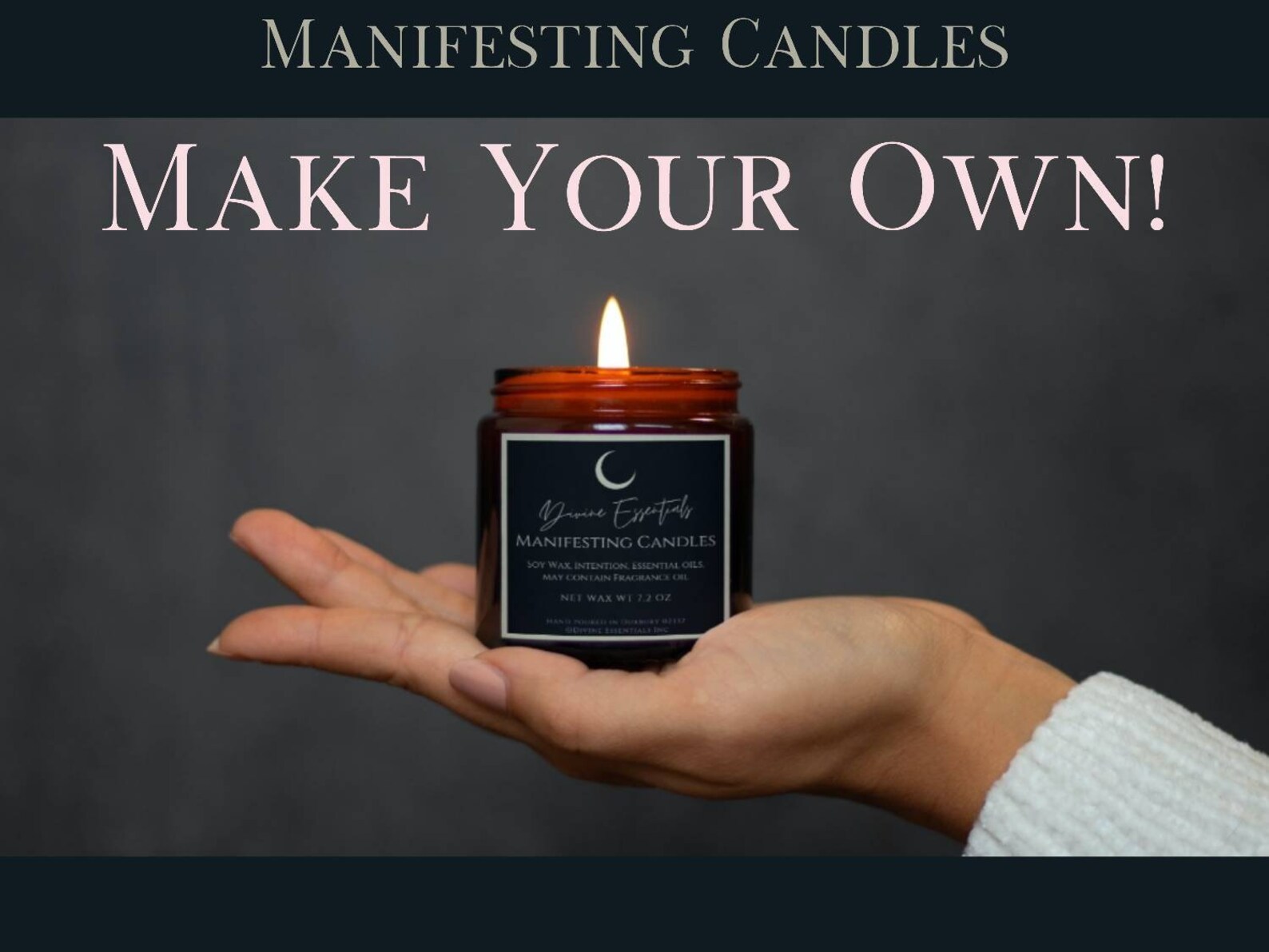Manifest Candle / Make Your Own / Intention Manifesting Etsy