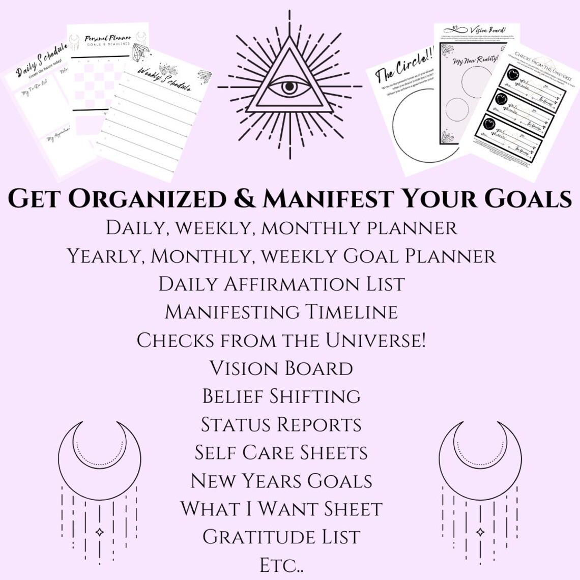 Manifestation Journal Download Manifesting Journal 25 Page Etsy UK