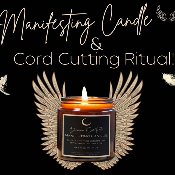 Divine Cord Cutting Healing Ceremony & Ritual Candle. Archangel Michael Clears Negative to Reset Connections